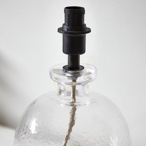 Základna stolní lampy Endon Lyra černá, strukturované sklo E14 29,3 cm 100910 small 1