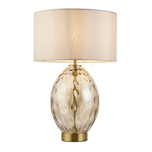 Stolní lampa Endon Elin Dimple mosazná vintage white 53,5 cm small 0
