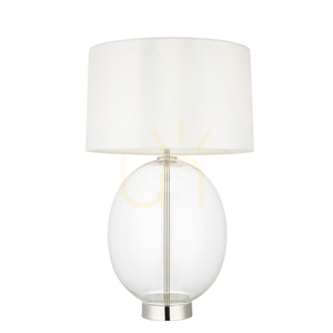 Stolní lampa Endon Kelda stříbrná oválná Vintage White E27 6 Stolní lampa Endon Kelda stříbrná oválná Vintage White E27 small 6