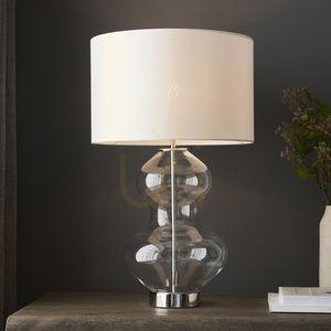 Stolní lampa Endon Kelda stříbrná, Vintage White, E27 small 5