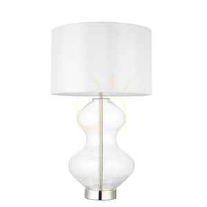 Stolní lampa Endon Kelda stříbrná, Vintage White, E27 small 6