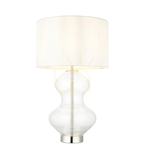 Stolní lampa Endon Kelda stříbrná, Vintage White, E27 small 0