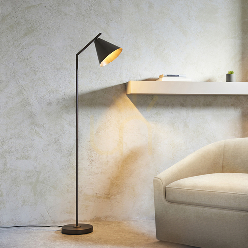 Kontrola Stojací lampa Endon Cape bronzová ocel E27