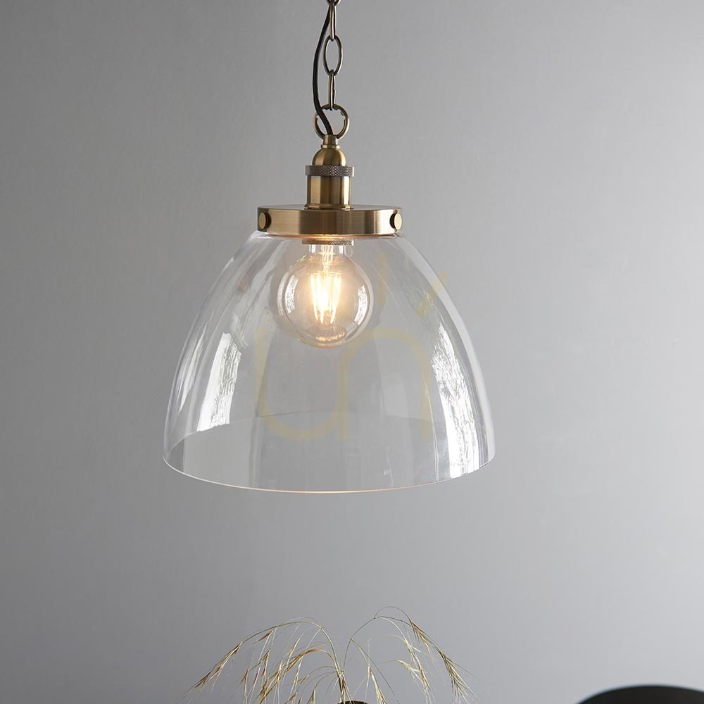 Zobrazit Závěsné svítidlo Endon Hansen Grand Brass, mosaz, E27 Závěsné svítidlo Endon Hansen Grand Brass, mosaz, E27