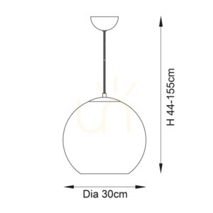 Závěsné svítidlo Endon Boli černé E27 1x10W sklo ocel 30 cm 2 Závěsné svítidlo Endon Boli černé E27 1x10W sklo ocel 30 cm small 2