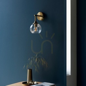Nástěnné svítidlo Endon Allegra Brass mosazné E14 sklo 1x7 W stmívatelné small 4