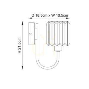 Nástěnné svítidlo Endon Berenice stříbrné sklo ocel E14 1x6 W stmívatelné 2 Nástěnné svítidlo Endon Berenice stříbrné sklo ocel E14 1x6 W stmívatelné small 2