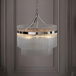 Závěsné svítidlo Endon Marietta 104112 nikl 5xE14 sklo 50 cm small 3