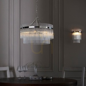 Závěsné svítidlo Endon Marietta 104112 nikl 5xE14 sklo 50 cm small 6