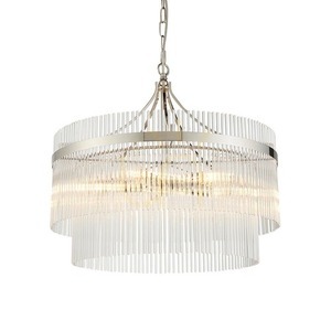 Závěsné svítidlo Endon Marietta 104112 nikl 5xE14 sklo 50 cm small 0