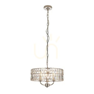 Závěsné svítidlo Endon Clifton 104466, leštěný nikl, broušené sklo, 3×E14 max 6 W, Ø38,5 cm small 9