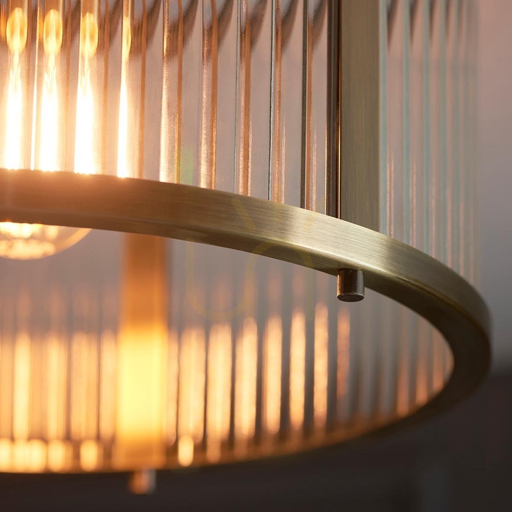 Náhled Plafon Endon Ridgeton mosazný E27 31 cm sklo ocel dimmable Plafon Endon Ridgeton mosazný E27 31 cm sklo ocel dimmable