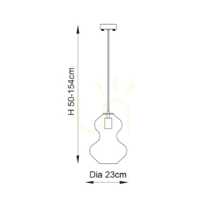 Závěsné svítidlo Endon Kelda 106681 – saténová mosaz, sklo v odstínu champagne, Ø 23 cm small 2