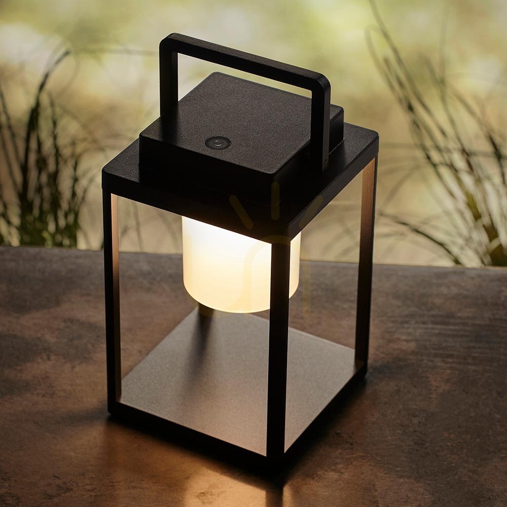 Pohled Stolní lampa Endon Voyage černá LED hliník 24 cm Stolní lampa Endon Voyage černá LED hliník 24 cm