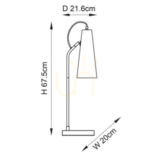 Stolní lampa Endon Karna mosazná E27 67,5 cm 2 Stolní lampa Endon Karna mosazná E27 67,5 cm small 2
