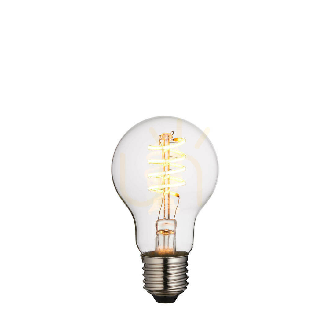 Bec LED E27 Spirală GLS Transparent Endon 4W Dimabilă Glass 10,5 cm