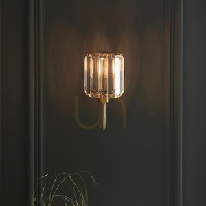 Nástěnné svítidlo Endon Berenice mosazné E14 sklo ocel 1 světlo dimmable small 4