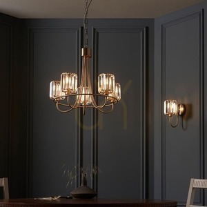 Nástěnné svítidlo Endon Berenice mosazné E14 sklo ocel 1 světlo dimmable small 9