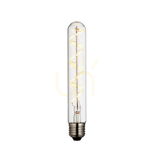 Kontrola LED žárovka Endon Spiral Tubular E27 4W 2200K 265lm stmívatelná čirá