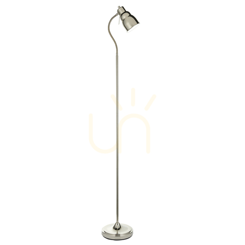 Kontrola Stojací lampa Endon Classic Flexi stříbrná ocel GU10