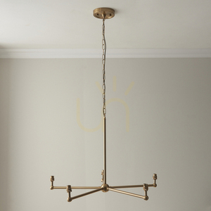 Závěsná lampa Endon Santiago mosazná 5×B22 stmívatelná small 3