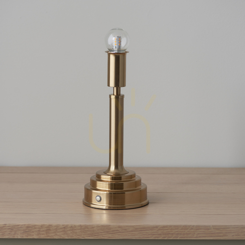 Kontrola Bezdrátová stolní lampa Endon Upton mosaz LED 1,5 W 2700 K stmívatelná 30,6 cm