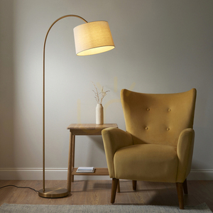 Stojací lampa Endon Carlson Brass mosazná E27 163,5 cm small 1