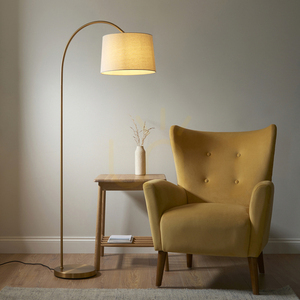 Stojací lampa Endon Carlson Brass mosazná E27 163,5 cm small 2