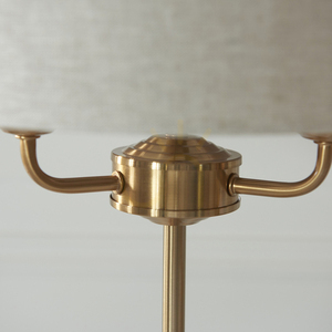 Stolní lampa Endon Highclere Brass, 3 světla, mosazná, E14 small 4