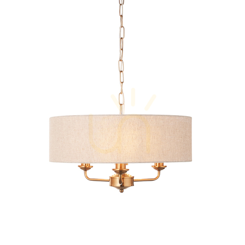 Kontrola Závěsná lampa Highclere Brass Endon
