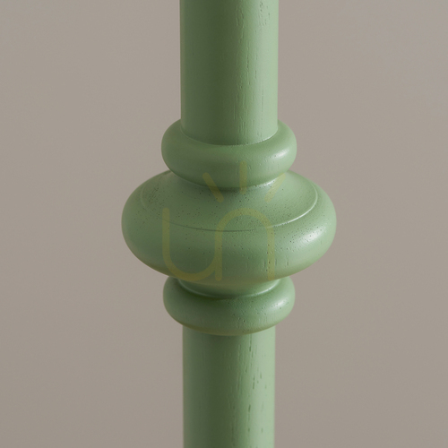 Kontrola Stojací lampa Endon Carnaby zelená dřevo ocel mosaz B22 138 cm