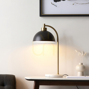 Stolní lampa Endon Buchanan šedá ocel mramor E27 small 1