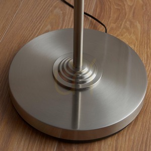 Stojací lampa Endon Highclere 112232, kartáčovaný chrom a přírodní len, E27, 150 cm small 7