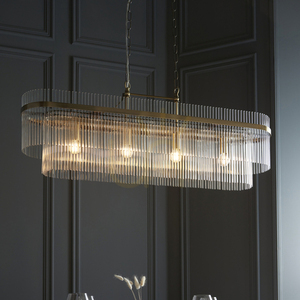 Mosazná závěsná lampa Marietta Endon small 3