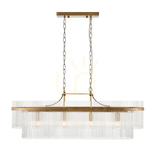 Kontrola Mosazná závěsná lampa Marietta Endon