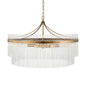 Lustr Endon Marietta Grand, antická mosaz, 7×E14, Ø 70 cm small 0