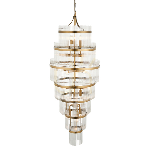 Kontrola Závěsná lampa Marietta Grand Brass Endon