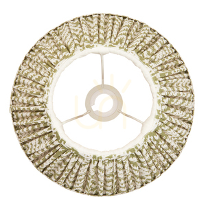 Zelené textilní stínidlo Endon Leaf 30 cm E27/B22 112913 small 3