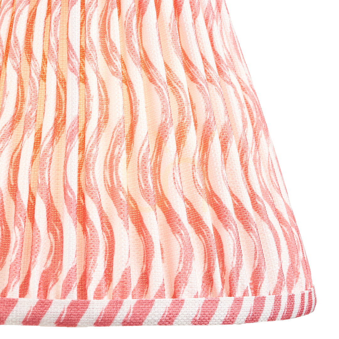 Pohled Stínidlo Endon Ripple růžové textilie 25 cm E27 Stínidlo Endon Ripple růžové textilie 25 cm E27