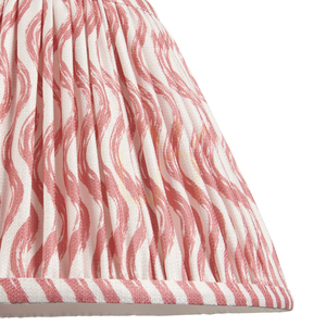 Stínidlo Endon Ripple korálově růžové textilie E27 30 cm small 2