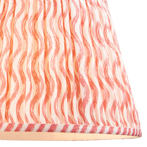 Stínidlo Endon Ripple korálově růžové 35 cm, textil, E27/B22 small 1