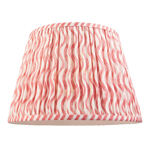 Stínidlo Endon Ripple korálově růžové 35 cm, textil, E27/B22 small 4