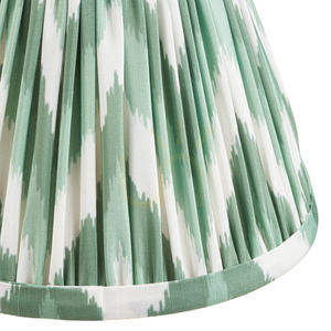 Stínidlo Zigzag 16 cm kuželové tkanina Cotswold Green klips na žárovku 113064 Endon small 2