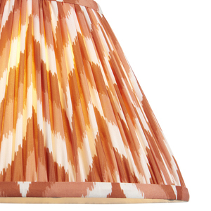 Plisované stínidlo Endon Zigzag, meruňkově oranžové, 30 cm small 1