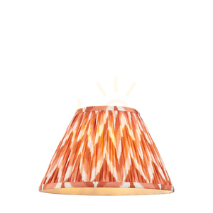 Plisované stínidlo Endon Zigzag, meruňkově oranžové, 30 cm small 0