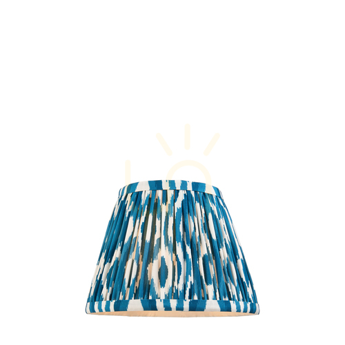 Kontrola Stínidlo Endon Ikat Blue, modré textilní E14 20 cm