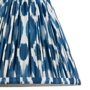 Stínidlo Endon Ikat modré E27 25 cm tkanina small 2
