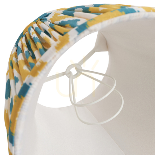 Kontrola Stínidlo Endon Ikat žluté tkanina 16 cm E14