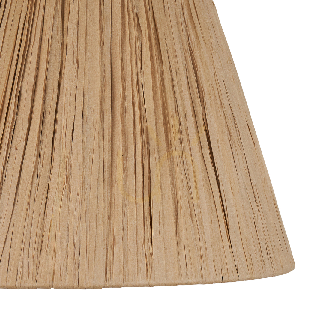 Náhled Kuželové stínidlo Endon Raffia z přírodní rafie 24 cm E27 113456 Kuželové stínidlo Endon Raffia z přírodní rafie 24 cm E27 113456