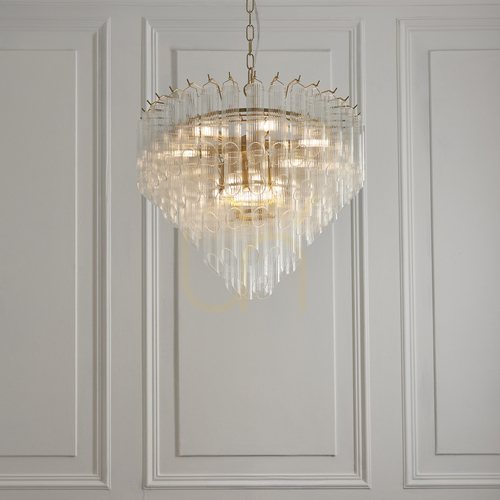 Kontrola Závěsné svítidlo Endon Toulouse Brass 12xG9 50 cm